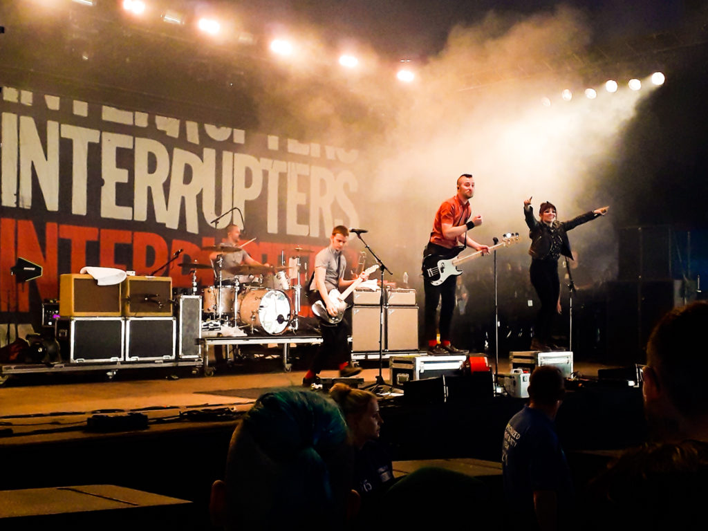 The Interrupters on stage
