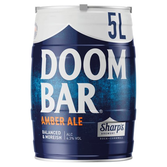 A 5L keg of Doom Bar beer