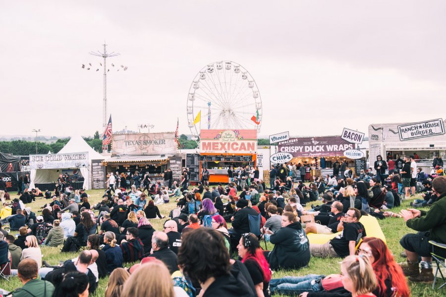 selection of food vans at Download Festival