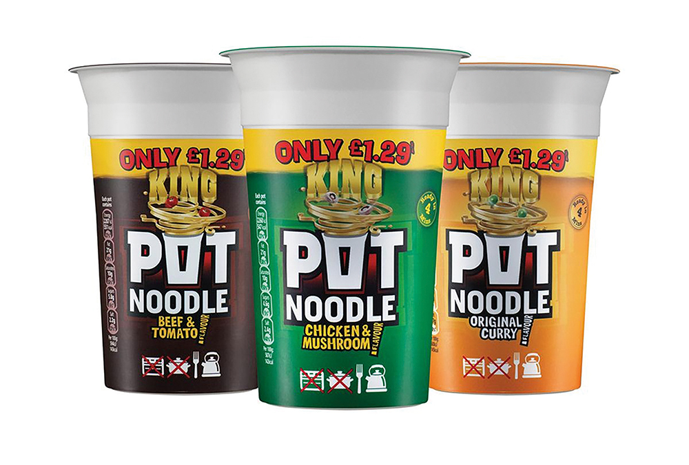 Selection of Pot Noodles