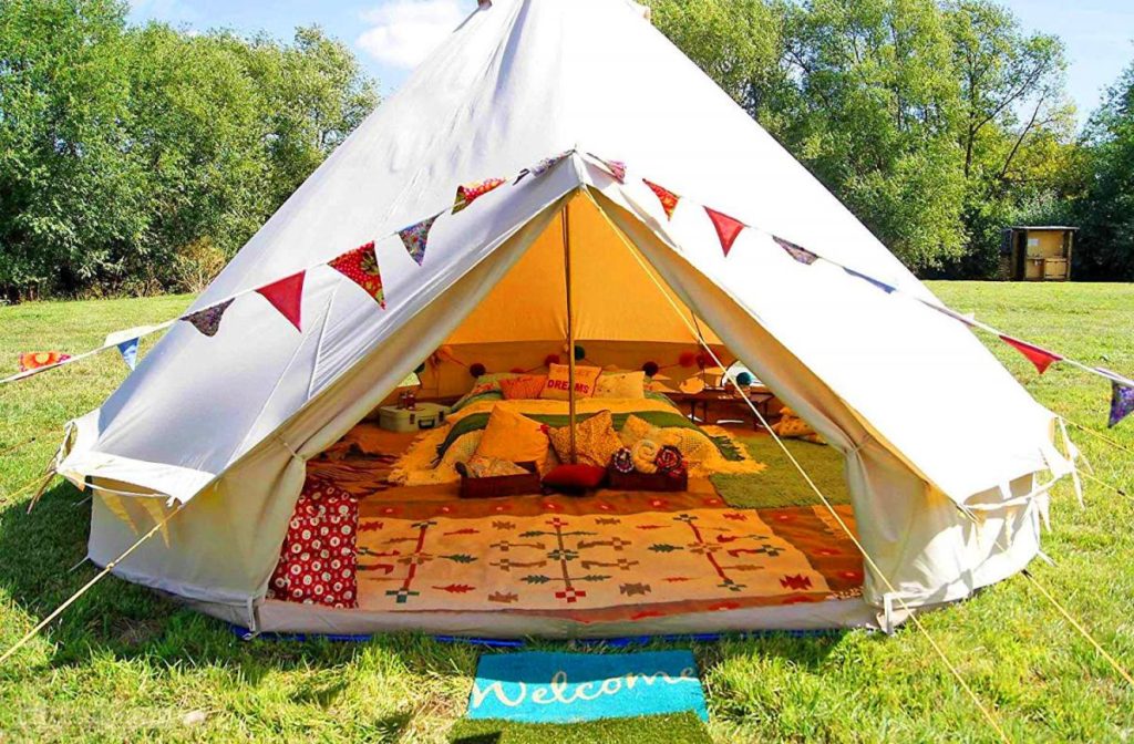 A very fancy and well put up tent