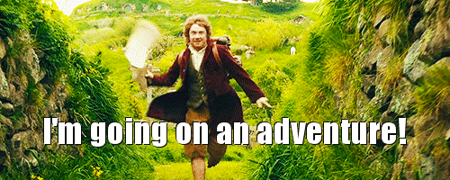 going on adventure gif from the hobbit movie