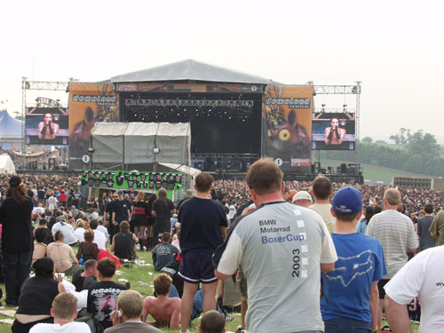 main stage of download festival 2003