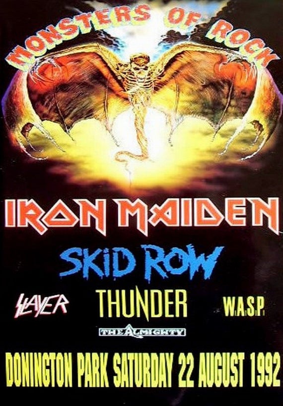 monsters of rock poster from 1992