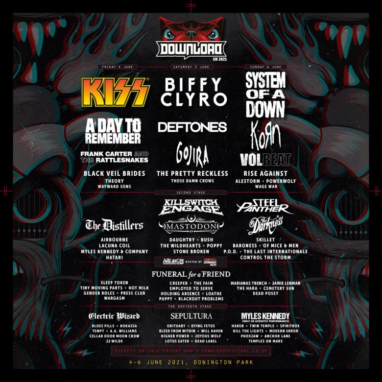 First band announcement for Download Festival 2021