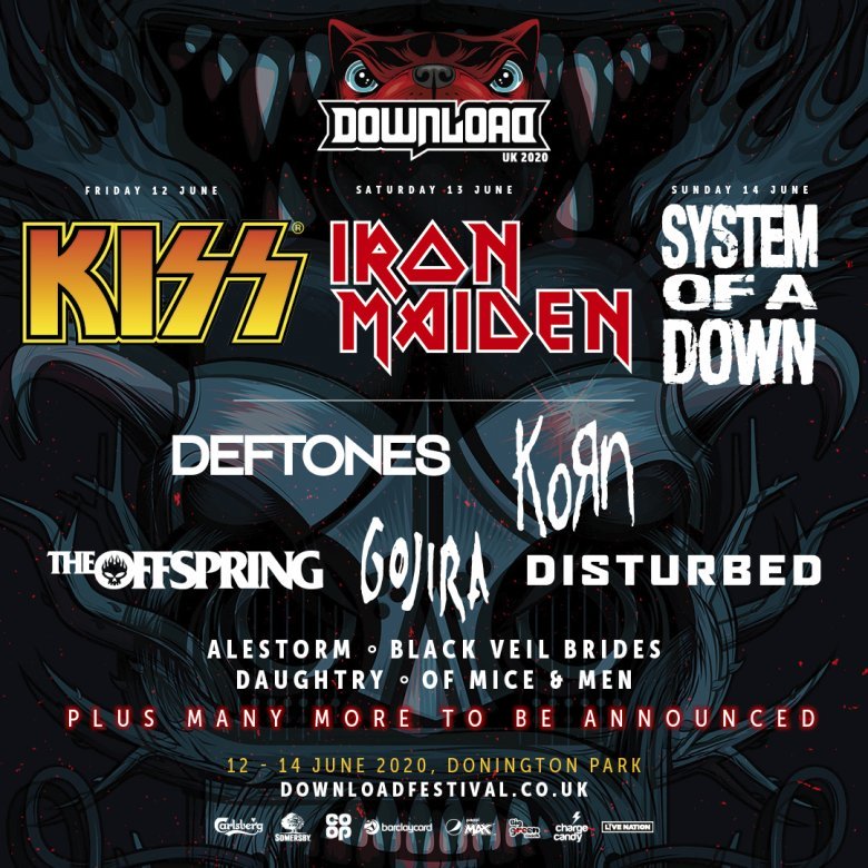 First band announcment for Download Festival 2020