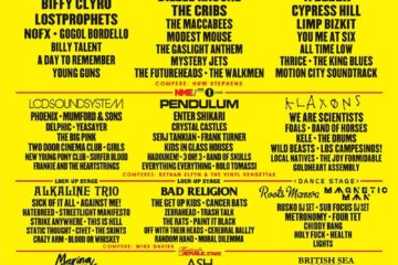Lineup poster for Reading festival 2010