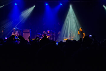 Photo taken during the damned reunited gig showing the whole stage